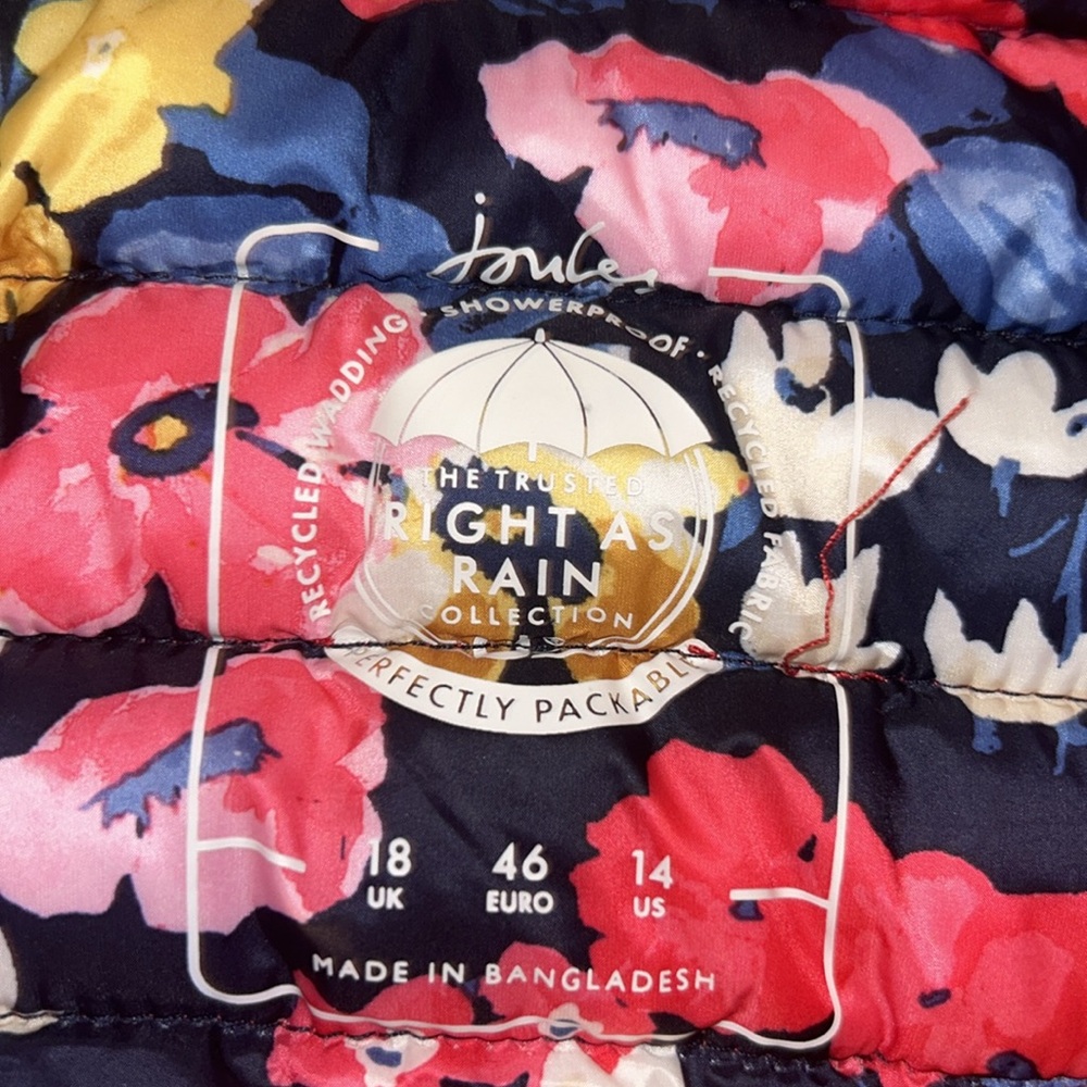 HUGE MARKDOWN! JOULES PUFFER Vest, Puffer, Reversible* Sz XL ‘Showerproof’ lol - Picture 3 of 11